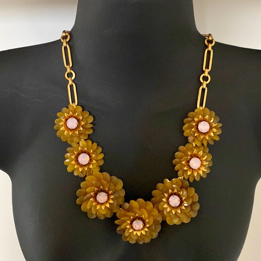 J.Crew Flower Statement Necklace